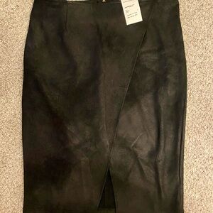 Free People Black Pencil Skirt